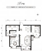 儋州望海国际广场B户型 2室2厅1卫84㎡